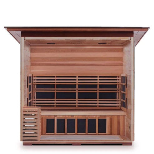 Enlighten InfraNature Duet Sapphire 4 Hybrid Infrared/Traditional Outdoor Sauna | 4 Persons