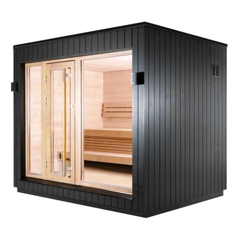 SaunaLife Model G7 Pre-Assembled Outdoor Home Sauna | 6 Persons