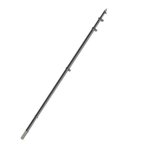 TACO 18 Deluxe Outrigger Poles w/Rollers - Silver/Black [OT-0318HD-BKA]