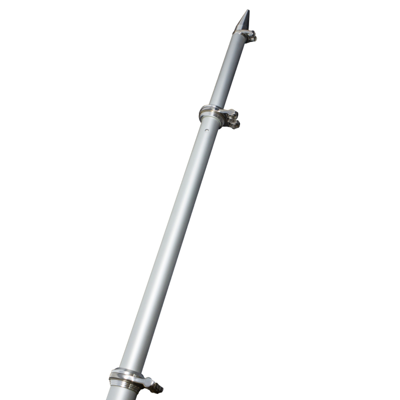 TACO 18 Deluxe Outrigger Poles w/Rollers - Silver/Black [OT-0318HD-BKA]