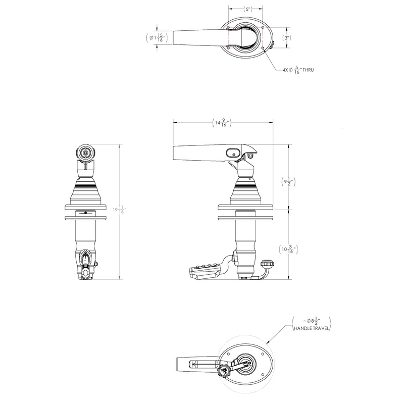 TACO GS-500XL Outrigger Mounts *Only Accepts CF-HD Poles* [GS-500XL]