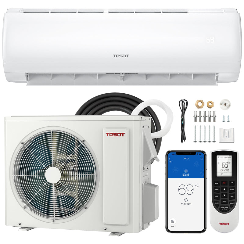TOSOT Direct 9,000 BTU Mini-Split Heat Pump Air Conditioner-230V