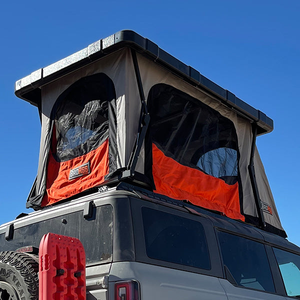 BadAss Tents RECON™ Rooftop Tent (Universal Fit) - Onyx Utility Black PRE-ASSEMBLED