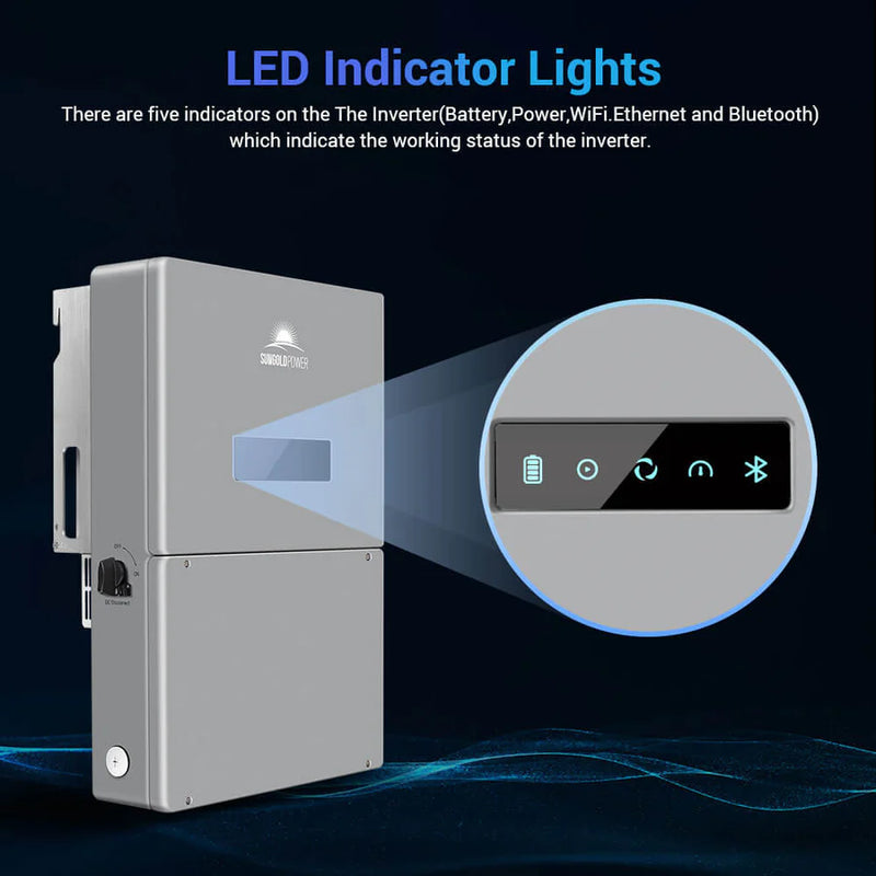 SunGold Power 11.4KW High Voltage Split Phase Hybrid Inverter