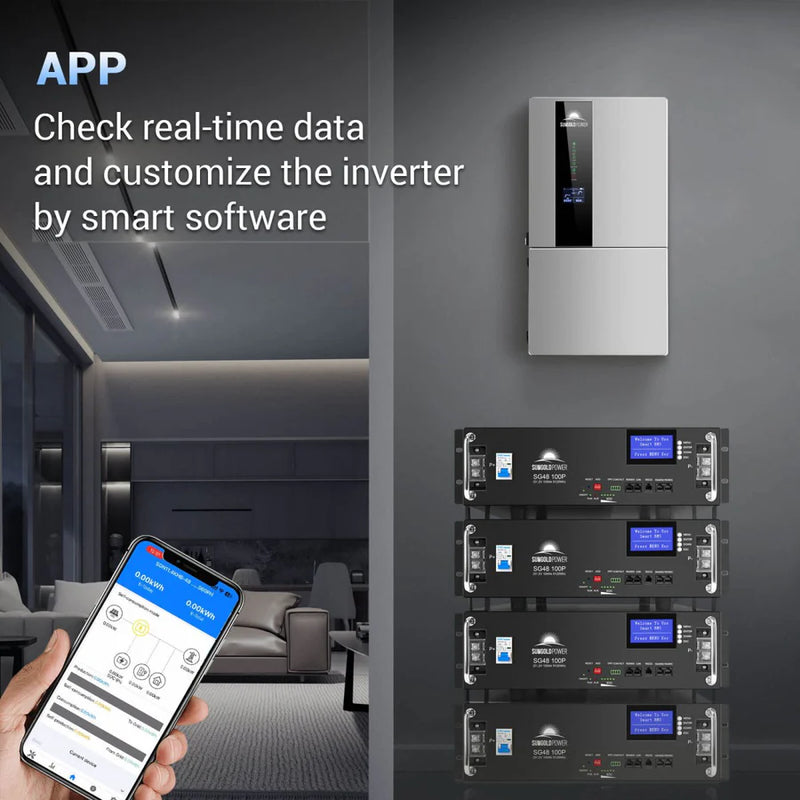 SunGold Power 7.6KW 48V Split Phase Hybrid Inverter