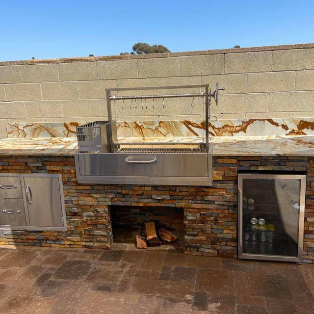 Tagwood BBQ Santa Maria Argentine Wood Fire & Charcoal Gaucho Grill Built in | BBQ05SS