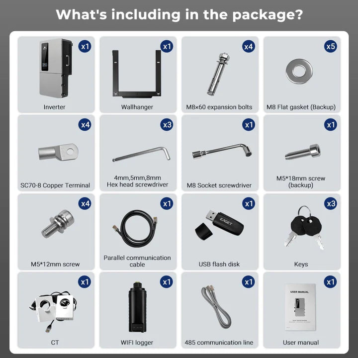 SunGold Power 12KW 48V All-in-one Hybrid Solar inverter | Whole Home Backup (200A)| SGS-12K18MAX