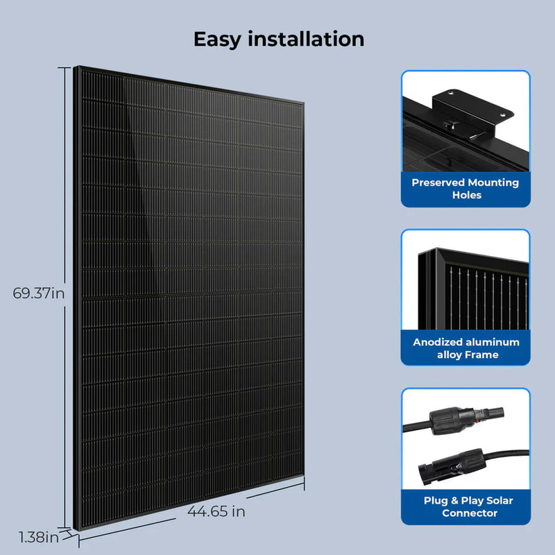 SunGold Power 450 Watt Bifacial N-Type Monocrystalline Solar Panel (32 Panels)