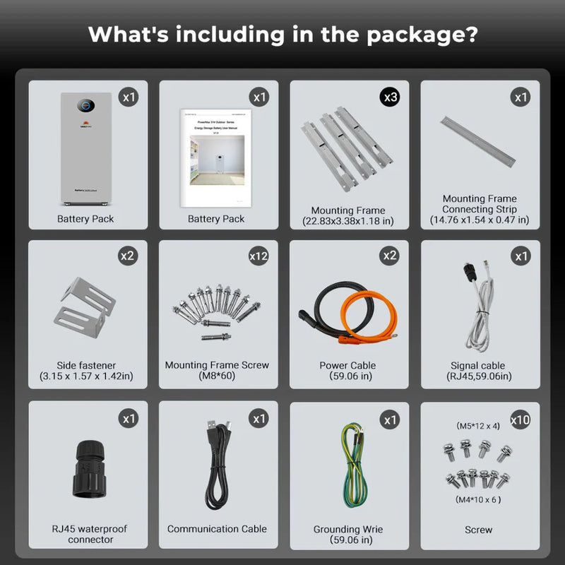 SunGold Power PowerMax 51.2V 314AH Outdoor Energy Storage Battery