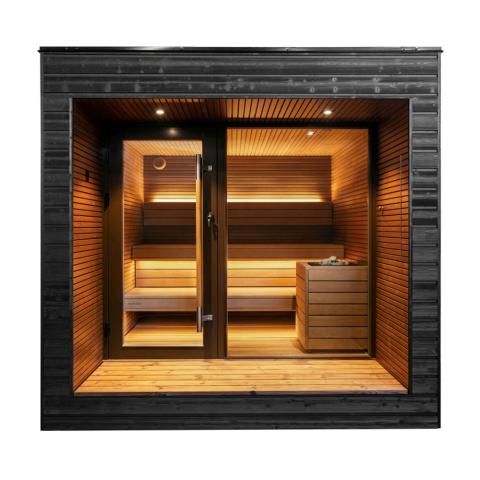 Auroom Arti Outdoor Cabin Sauna Outdoor Modular Cabin Sauna | 5 Persons
