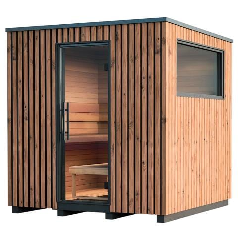 Auroom Garda Outdoor Modular Cabin Sauna, Thermo-Pine | 6 Persons