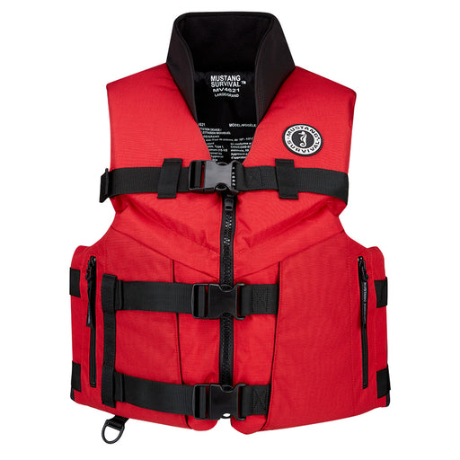 Mustang Accel 100 Foam Fishing Vest  XXL  RedBlack MV462602123XL216