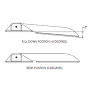 TACO Command Ratchet Hinge  1812  316 Stainless Steel Polished wHard Stop H250048