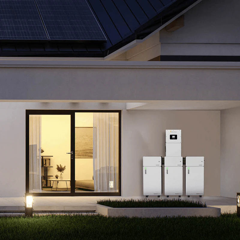 RENON Xcellent Plus 16kWh LiFePO4 Wall-Mounted Battery | Built-In BMS + DC-DC Converter | Expandable | -4°F to 122°F