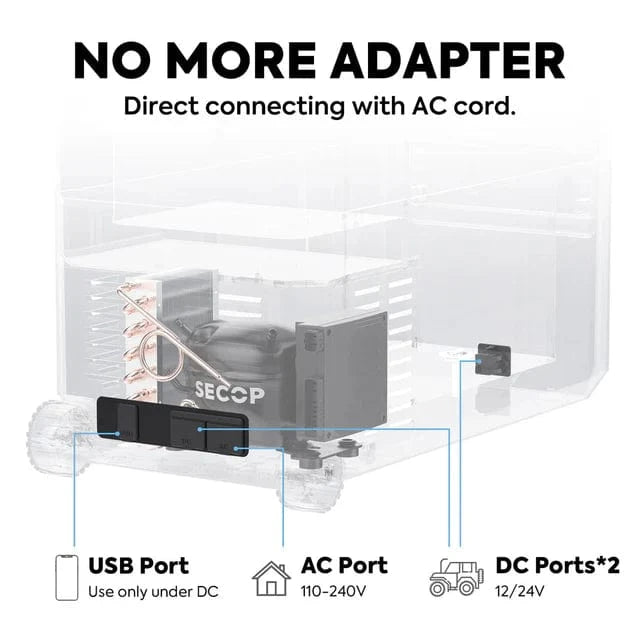 ICECO JP50 Pro Single Zone Portable Freezer With Cover 50 LT | 51 QT