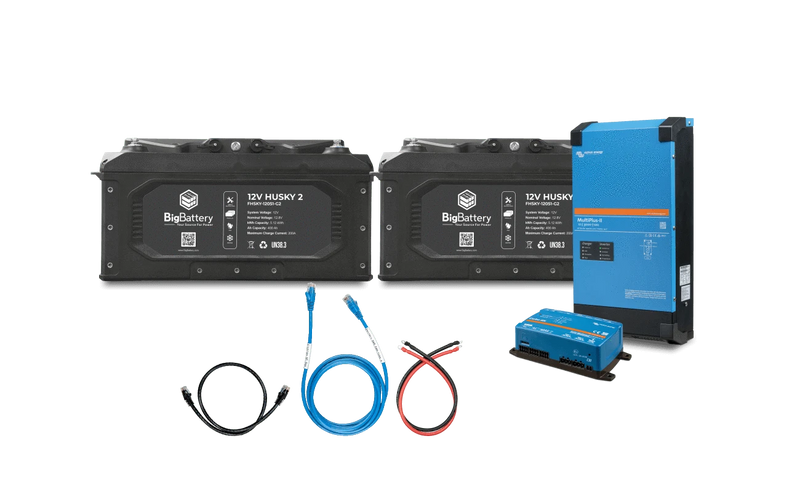 BigBattery 12V 2X HUSKY 2 Power Kit – Victron (3000W | 10.24kWh)