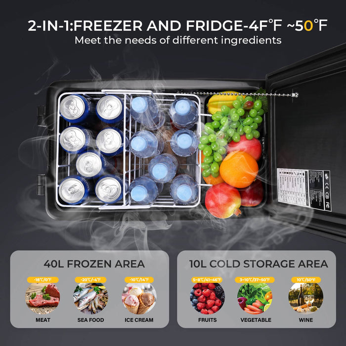 BougeRV 42 Quart (40L) Portable Fridge/Freezer