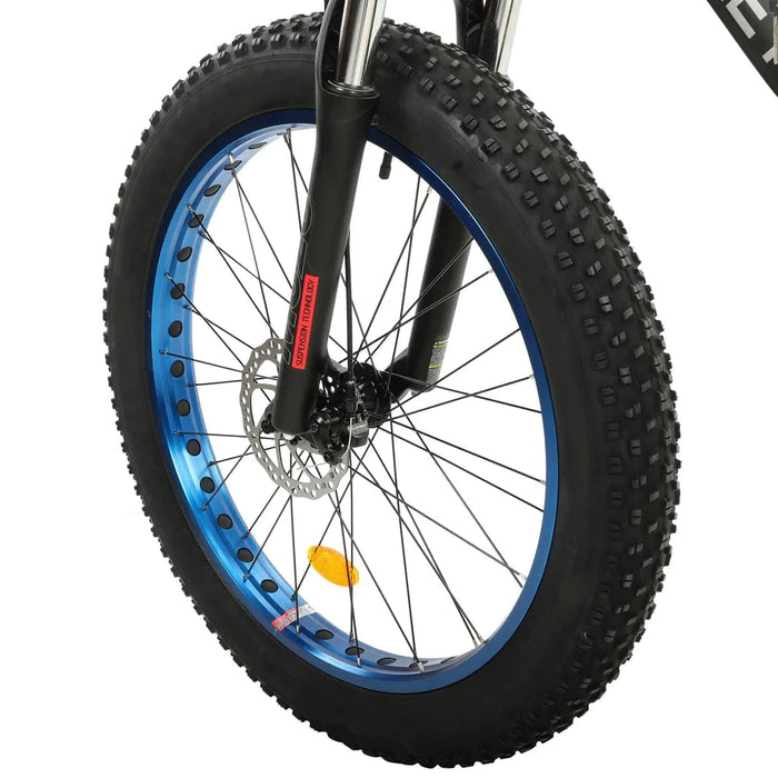 Ecotric Rocket 26" Fat Tire Electric Bike - Blue | UL Certified