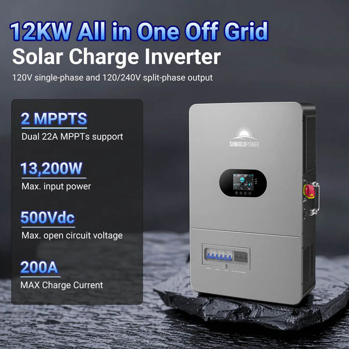 SunGold Power 12KW 48V All-in-one Off Grid Solar Inverter | FR12K-B