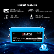 12v 200ah battery features