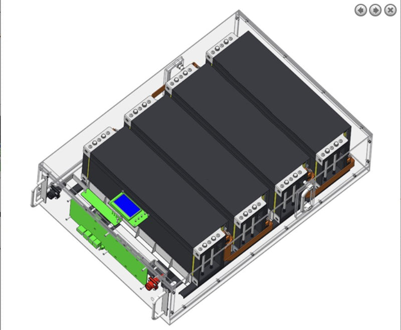 LINIOTECH 14.33 kWh 48V 280ah UL9540A / UL1973 CE-EMC Power Storage Wall-Mount Battery