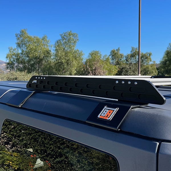 BadAss Tents Ford 2021-22 NEW Bronco - 4 Door Short Roof Rack w/ Black Cross Bars-V2