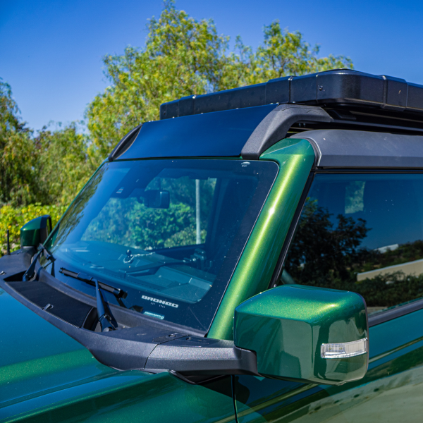 BadAss Tents Ford 2021-22 NEW Bronco - OEM Rack Wind Deflector Kit..45" bar cut to 38"