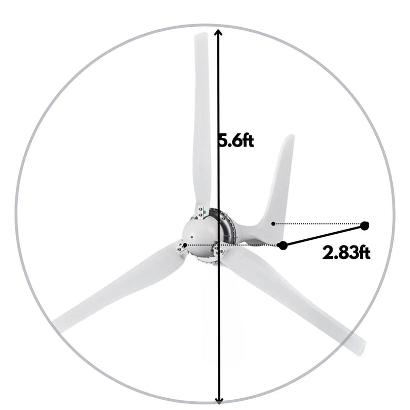 Automaxx Windmill 1500W Wind Turbine Generator Kit