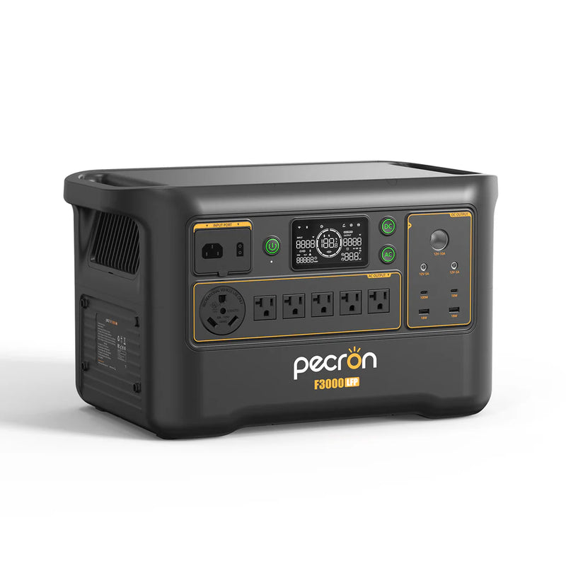 PECRON F3000LFP Portable Power Station Solar Generator (3600W | 3072Wh)