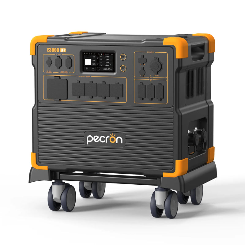Pecron E3800LFP Portable Power Station (4200W | 3840Wh) with Free Cart