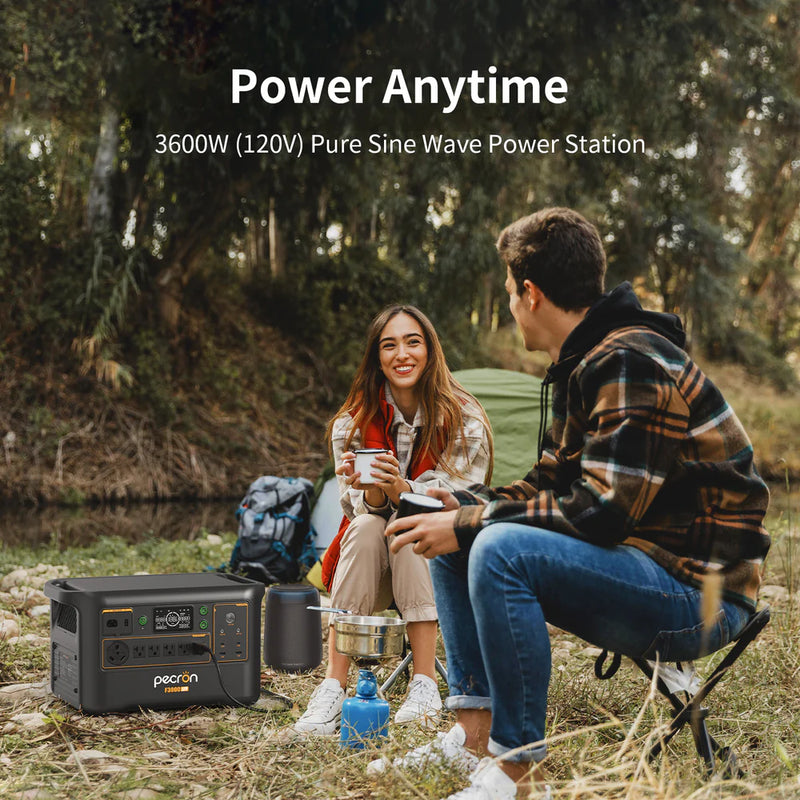 PECRON F3000LFP Portable Power Station Solar Generator (3600W | 3072Wh)