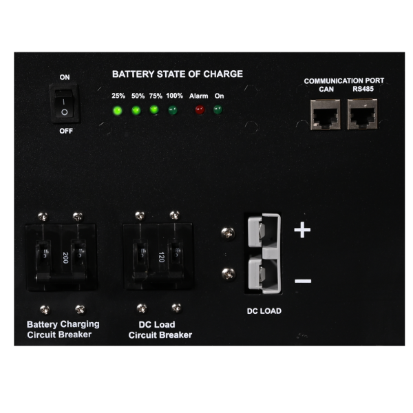 Aims Power All In One Onboard Solar Generator- Heavy Duty Industrial Grade 5.58kWh Battery 3kW Pure Sine Inverter Charger 1400 Watt Solar Input