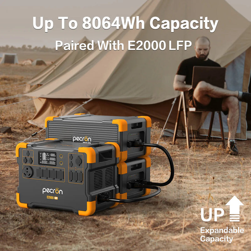 PECRON E2000LFP Expandable Portable Power Station Solar Generator (2000W | 1920Wh)