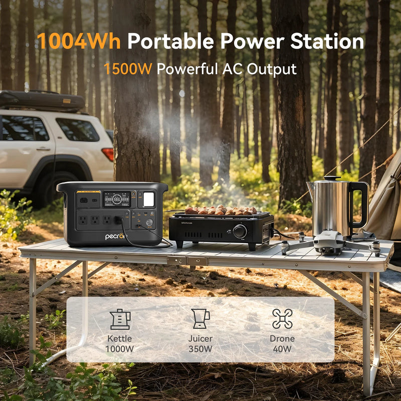 Pecron F1000LFP Portable Power Station (1500W | 1004Wh)