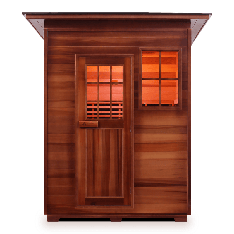 Enlighten InfraNature Original Sierra 3 Full Spectrum Infrared Outdoor Sauna | 3 Persons