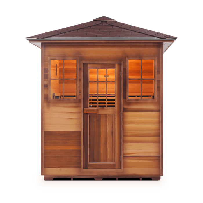 Enlighten SaunaTerra MoonLight 4 Dry Traditional Outdoor Sauna | 4 Persons