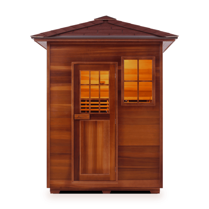 Enlighten SaunaTerra MoonLight 3 Dry Traditional Outdoor Sauna | 3 Persons