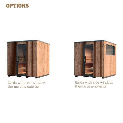Auroom Garda Outdoor Modular Cabin Sauna, Thermo-Pine | 6 Persons