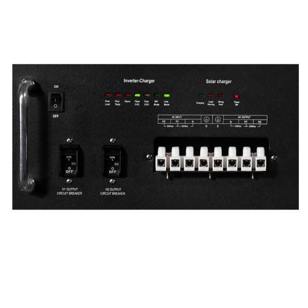 Aims Power All In One Onboard Solar Generator- Heavy Duty Industrial Grade 5.58kWh Battery 3kW Pure Sine Inverter Charger 1400 Watt Solar Input
