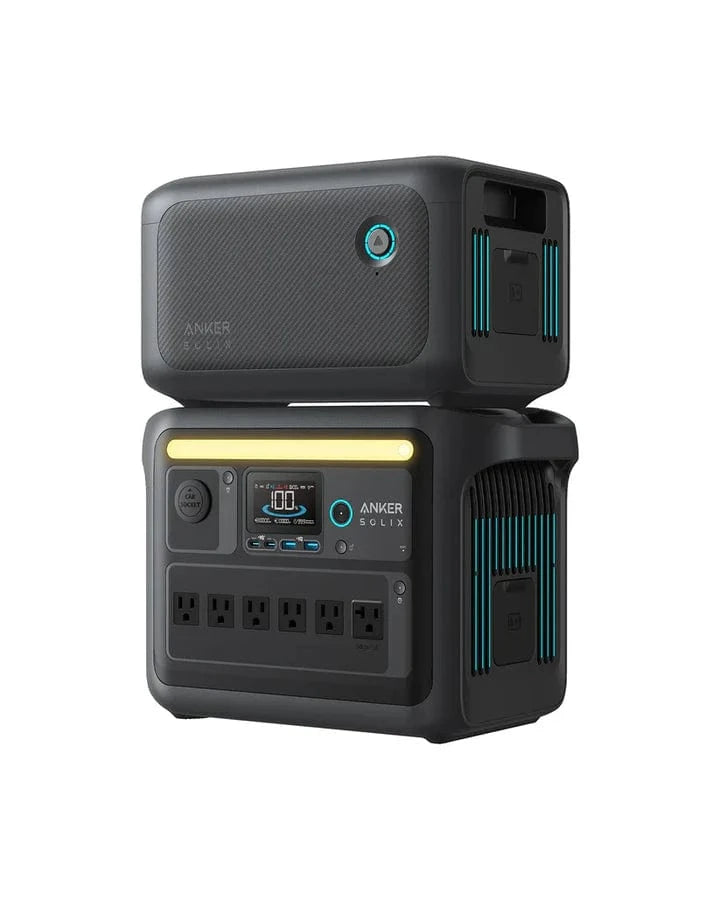 Anker SOLIX C1000X Portable Power Station Solar Generator + BP1000X Expansion Battery (2112Wh | 1800W)