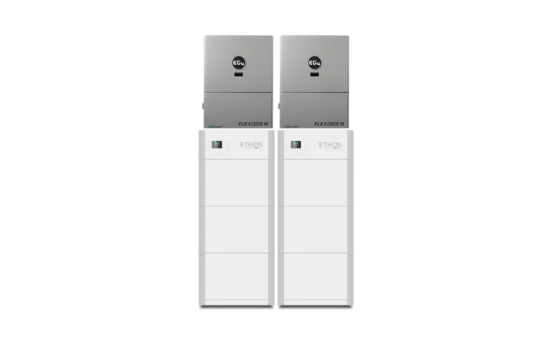 EG4 Hybrid Power Kit | 26kW 120/240V Output 48VDC - 30.72kWh System Bundle | 2 x EG4 FlexBOSS18 + 6 x BigBattery ETHOS