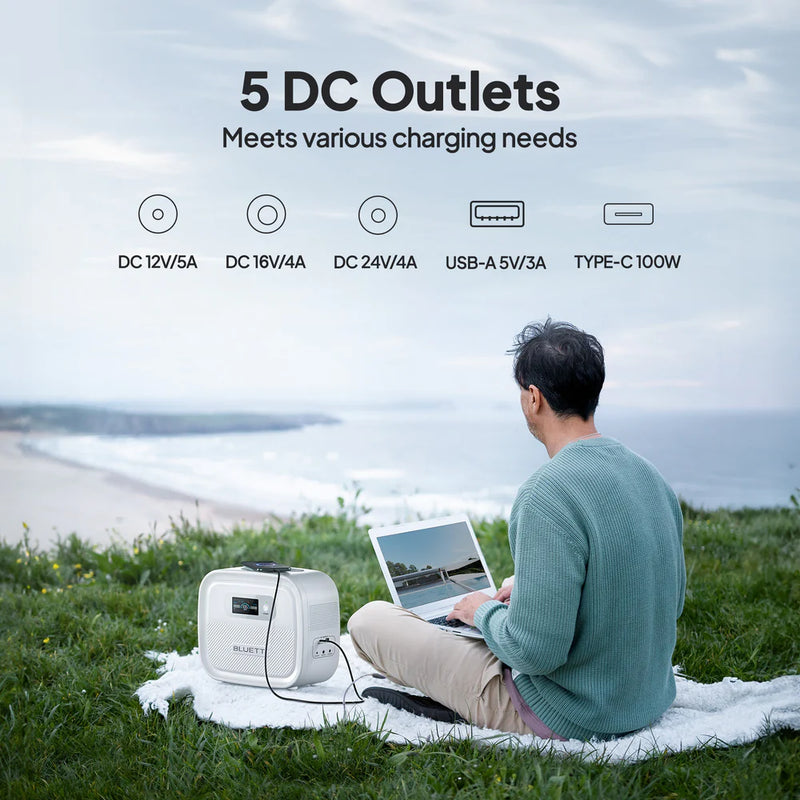 BLUETTI X60 614Wh CPAP Power Bank For Camping/Travel/Emergency