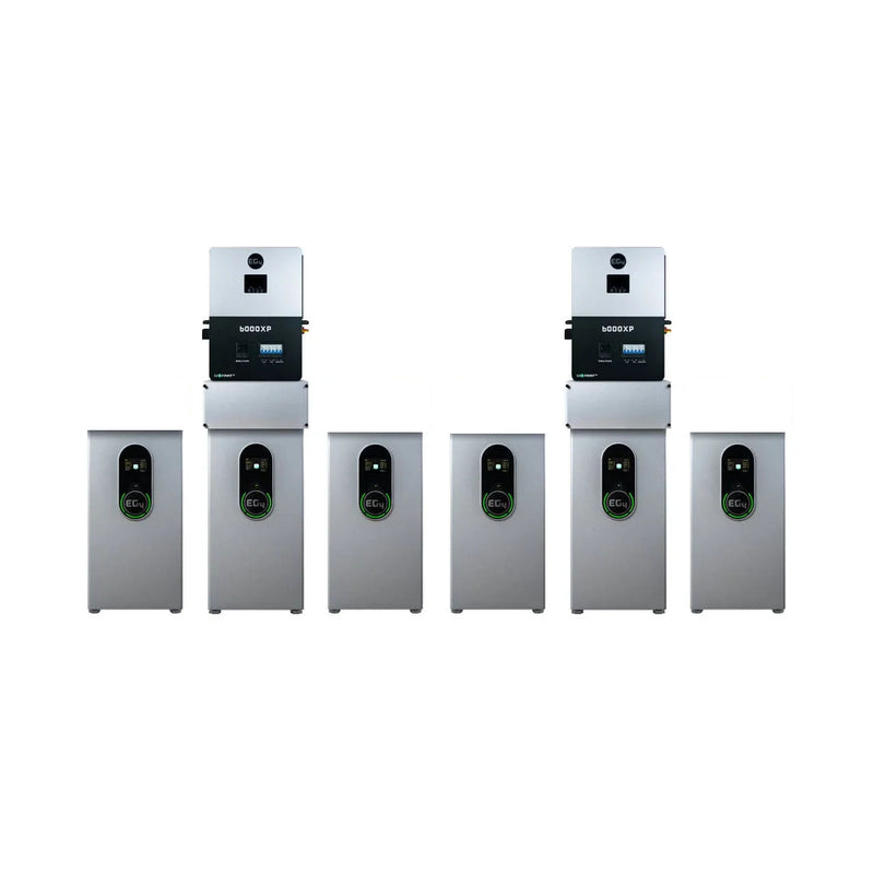 EG4 Hybrid Power Kit | 6kW 120/240V Output 48VDC - 85.8kWh System Bundle | 2 x EG4 6000XP Hybrid Inverter + 6 x EG4 Wallmount Indoor Battery