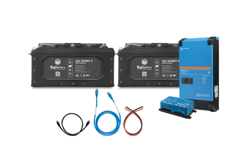 BigBattery 24V 2X HUSKY 2 Power Kit – Victron (5500W | 10.24kWh)