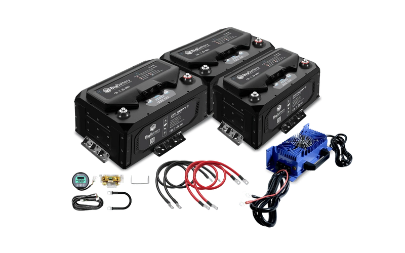 BigBattery 24V 3X HUSKY 2 Battery Kit (600Ah | 15.36 kWh)