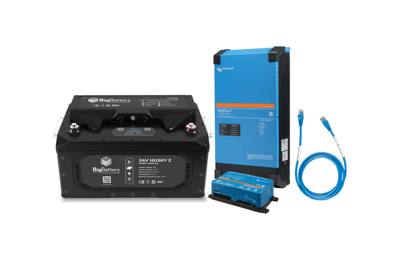 BigBattery 24V 1X HUSKY 2 Power KIT – Victron (5500W | 5.12kWh)