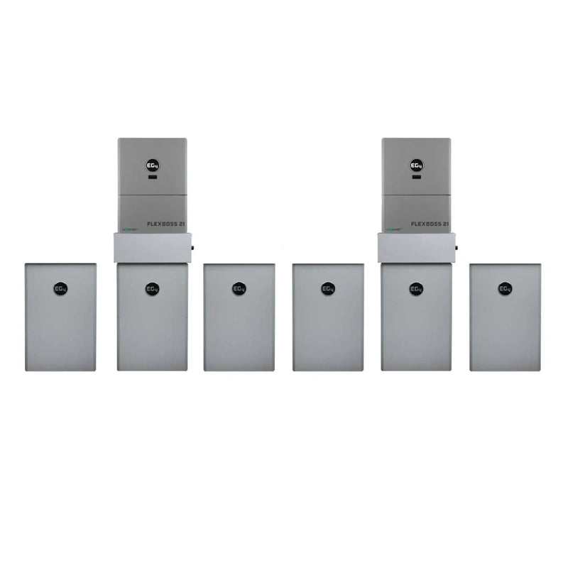 EG4 Hybrid Power Kit | 32kW 120/240V Output 48VDC - 85.8kWh System Bundle | 2 x EG4 FlexBOSS21 Hybrid Inverter + 6 x EG4 PowerPro Wallmount Outdoor Battery