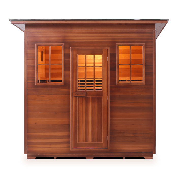 Enlighten InfraNature Original Sierra 5 Full Spectrum Infrared Outdoor Sauna | 5 Persons