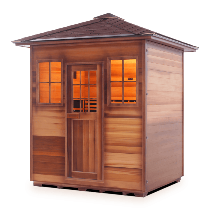 Enlighten SaunaTerra MoonLight 4 Dry Traditional Outdoor Sauna | 4 Persons