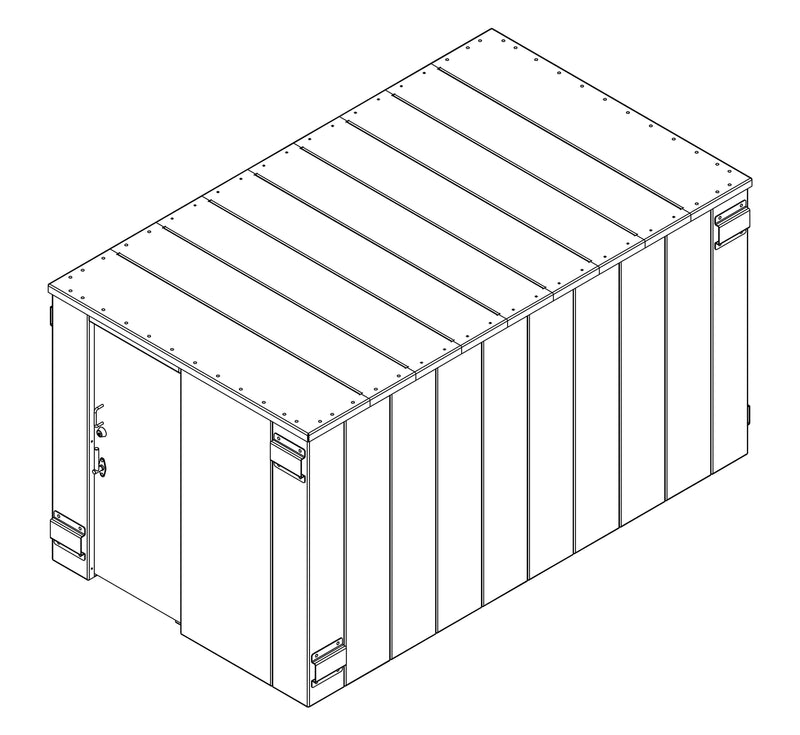 Swisher ESP Safety Shelter- 25 Person Private / 15 Person Business